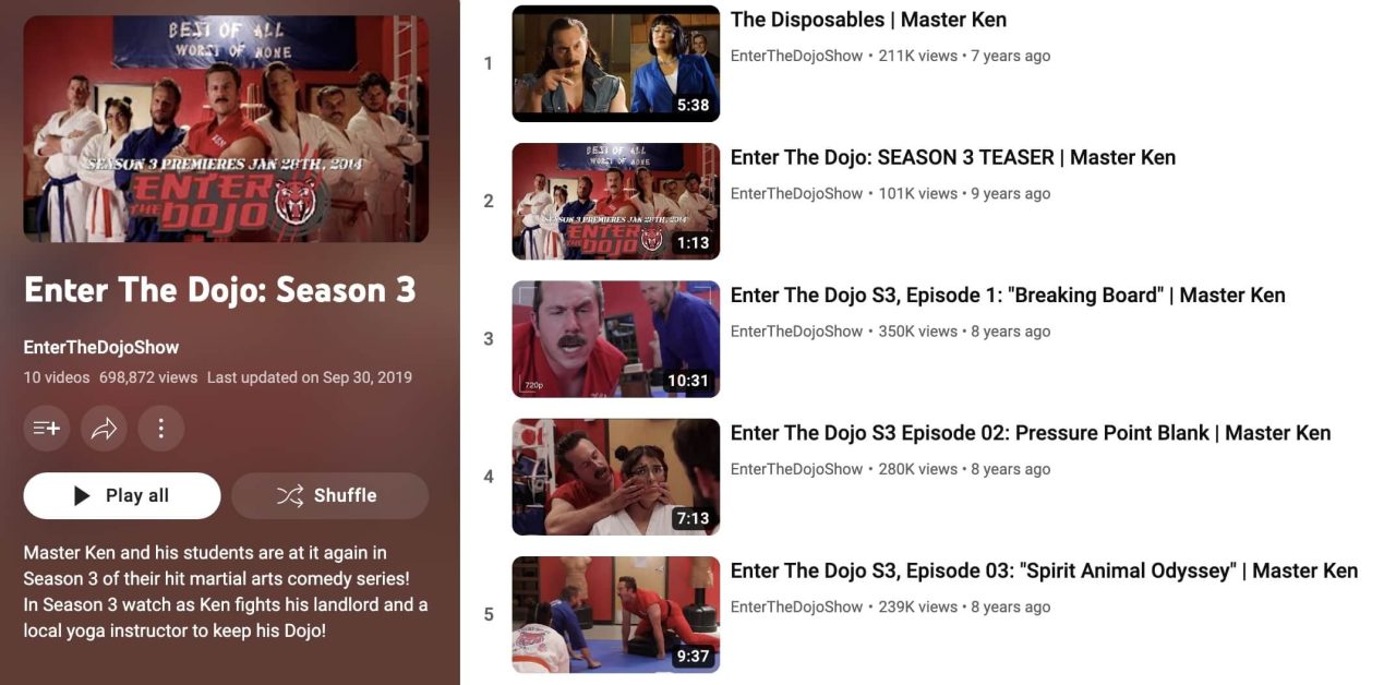 Enter The Dojo Season 3